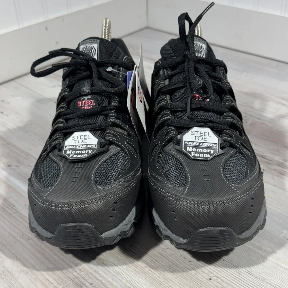 SKECHERS WORK Mens Steel Toe Electrical Hazard Safe Sneakers ASTM Standards Sz 7